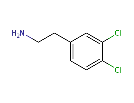 Molecular Structure of 21581-45-3 (3,4-DICHLOROPHENETHYLAMINE)
