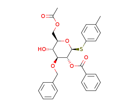 4-methylphenyl 6-O-acetyl-2-O-benzoyl-3-O-benzyl-1-thio-β-D-glucopyranoside