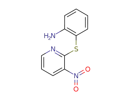 Molecular Structure of 92316-06-8 (2-[(3-NITRO-2-PYRIDINYL)SULFANYL]ANILINE)