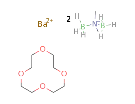 bis[(N,N-dimethylamino)diboranato](12-crown-4) barium(II)