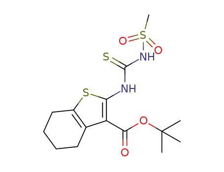 tert-butyl 2-(3-(methylsulfonyl)thioureido)-4,5,6,7-tetrahydrobenzo[b]thiophene-3-carboxylate