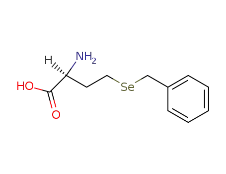 Molecular Structure of 19635-25-7 (Butanoic acid, 2-amino-4-[(phenylmethyl)seleno]-, (S)-)