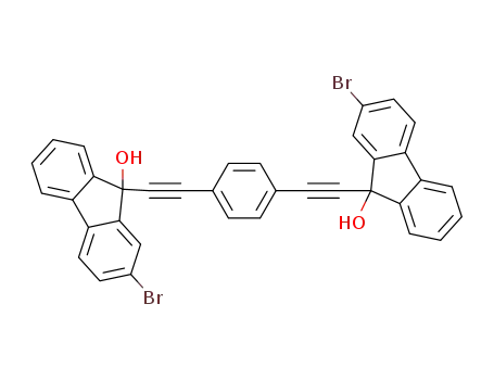 1,4-bis((2-bromo-9-hydroxy-9H-fluorene-9-yl)ethynyl)benzene