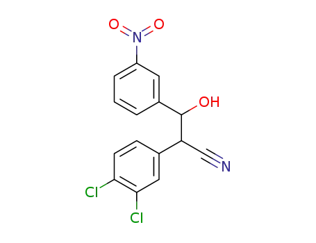2-(3,4-dichlorophenyl)-3-hydroxy-3-(3-nitrophenyl)propanenitrile