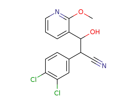 2-(3,4-dichlorophenyl)-3-hydroxy-3-(2-methoxypyridin-3-yl)propanenitrile