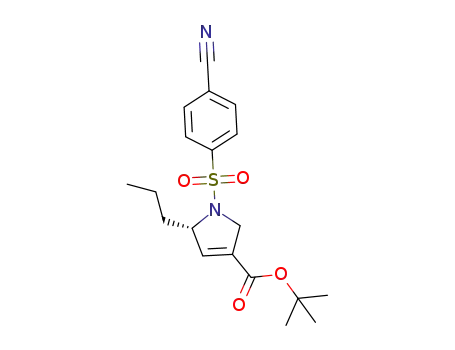tert-butyl (S)-1-((4-cyanophenyl)sulfonyl)-5-propyl-2,5-dihydro-1H-pyrrole-3-carboxylate