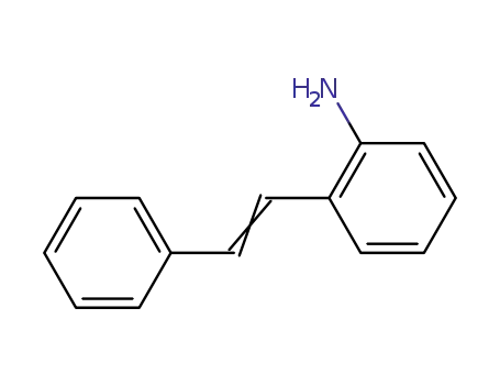 Molecular Structure of 13066-19-8 (2-[(E)-2-phenylethenyl]aniline)