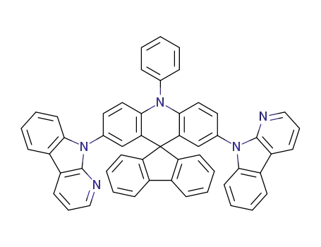 10-phenyl-2,7-bis(9H-pyrido[2,3-b]indol-9-yl)-10H-spiro[acridine-9,9'-fluorene]