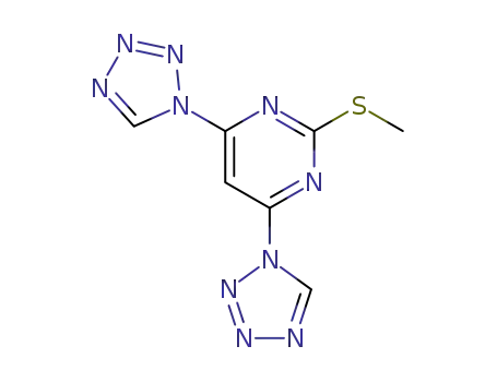 2-(methylthio)-4,6-di(1H-tetrazol-1-yl)pyrimidine