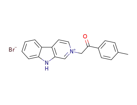 2-(2-oxo-2-(p-tolyl)ethyl)-9H-pyrido[3,4-b]indol-2-ium bromide