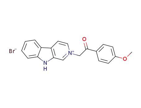 2-(2-(4-methoxyphenyl)-2-oxoethyl)-9H-pyrido[3,4-b]indol-2-ium bromide