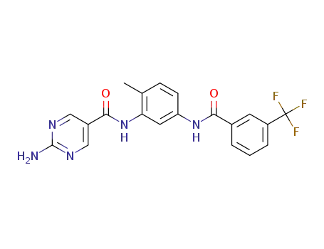 2-amino-N-(2-methyl-5-(3-(trifluoromethyl)benzamido)phenyl)pyrimidine-5-carboxamide