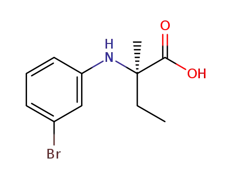 (R)-2-((3-bromophenyl)amino)-2-methylbutanoic acid