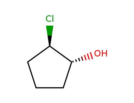 Molecular Structure of 20377-80-4 ((1S,2R)-2-CHLORO-CYCLOPENTANOL)