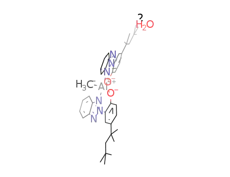 bis[2-(2H-benzotriazol-2-yl-κN)-4-(1,1,3,3-tetramethylbutyl)phenolato-κO]methylaluminum(III) dihydrate