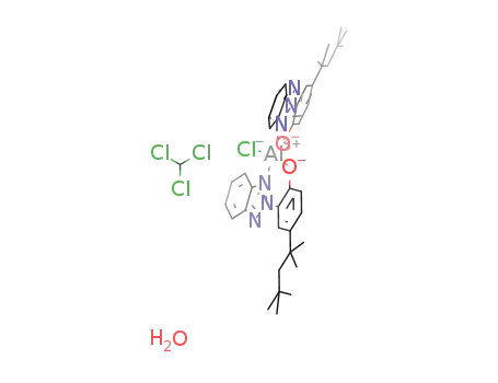 bis[2-(2H-benzotriazol-2-yl-κN)-4-(1,1,3,3-tetramethylbutyl)phenolato-κO]chloroaluminum(III)*H2O*CHCl3