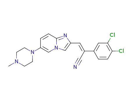 (Z)-2-(3,4-dichlorophenyl)-3-(6-(4-methylpiperazin-1-yl)imidazo[1,2-a]pyridin-2-yl)acrylonitrile