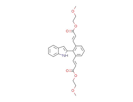 (2E,2'E)-bis(2-methoxyethyl) 3,3'-(2-(1H-indol-2-yl)-1,3-phenylene)diacrylate