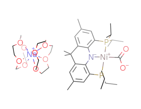 {Na(12-crown-4)2}{(4,5-bis(diisopropylphosphino)-2,7,9,9-tetramethyl-9H-acridin-10-ide)Ni(CO2)}