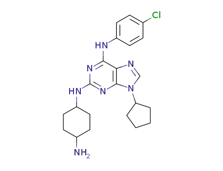 N2-(4-aminocyclohexyl)-N6-(4-chlorophenyl)-9-cyclopentyl-9H-purine-2,6-diamine