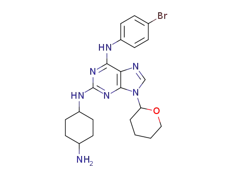 N2-(4-aminocyclohexyl)-N6-(4-bromophenyl)-9-(tetrahydropyran-2-yl)-9H-purine-2,6-diamine