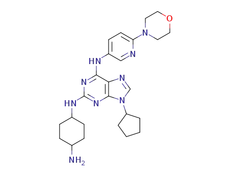 N2-(4-amino-cyclohexyl)-9-cyclopentyl-N6-(6-morpholin-4-yl-pyridin-3-yl)-9H-purine-2,6-diamine