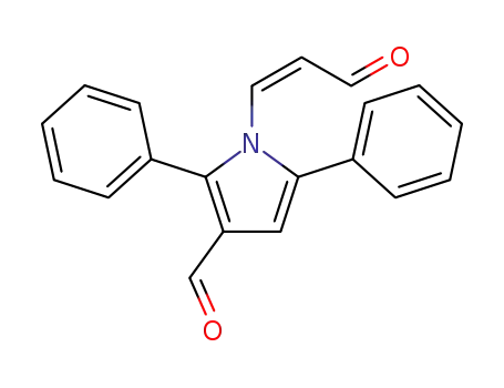 (Z)-1-(3-oxoprop-1-en-1-yl)-2,5-diphenyl-1H-pyrrole-3-carbaldehyde