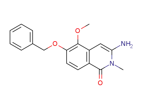 3-amino-6-(benzyloxy)-5-methoxy-2-methylisoquinolin-1-(2H)-one