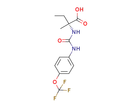 (-)-N-{[4-(trifluoromethoxy)phenyl]carbamoyl}-D-isovaline