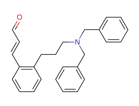 (E)-3-(2-(3-(dibenzylamino)propyl)phenyl)acrylaldehyde