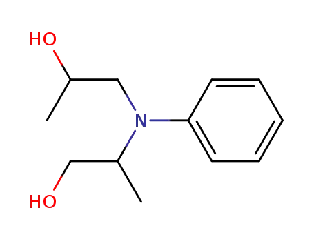 Molecular Structure of 129118-34-9 (1-Propanol, 2-[(2-hydroxypropyl)phenylamino]-)