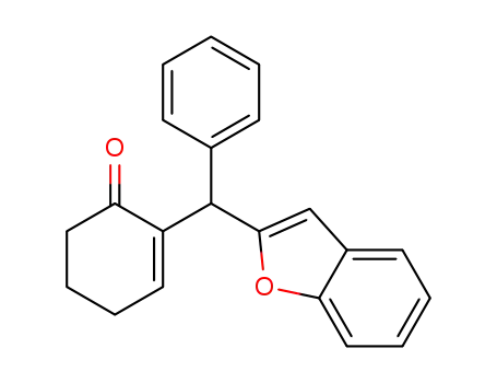 2-(1-benzofuran-2-yl-1-phenylmethyl)cyclohex-2-enone