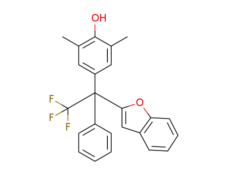 4-(1-(benzofuran-2-yl)-2,2,2-trifluoro-1-phenylethyl)-2,6-dimethylphenol