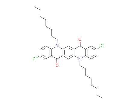 2,9-dichloro-5,12-dioctylquinolino[2,3-b]acridine-7,14(5H,12H)-dione