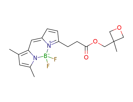 5,5-difluoro-7,9-dimethyl-3-(3-((3-methyloxetan-3-yl)methoxy)-3-oxopropyl)-5H-dipyrrolo[1,2-c:2',1'-f][1,3,2]diazaborinin-4-ium-5-uide
