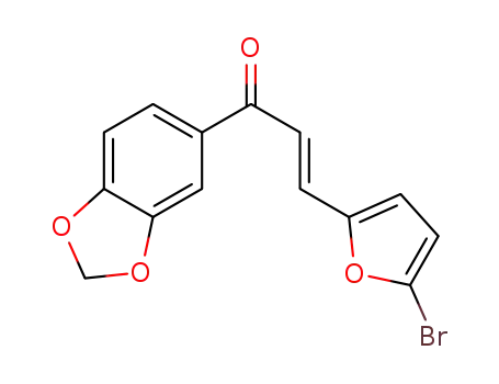 (E)-1-(benzo[d][1,3]dioxol-5-yl)-3-(5-bromofuran-2-yl)prop-2-en-1-one