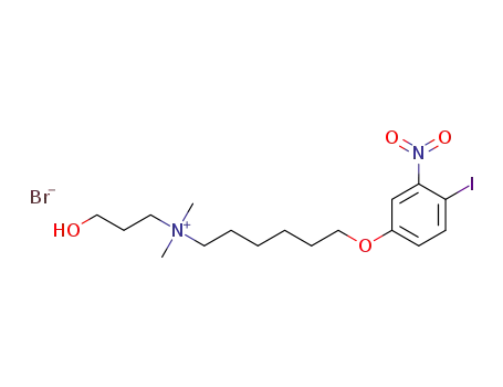 (3-hydroxypropyl)-[6-(4-iodo-3-nitrophenoxy)hexyl]-dimethylammonium bromide