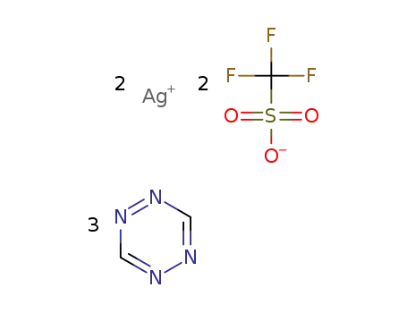 {[Ag2(1,2,4,5-tetrazine)3(trifluoromethanesulfonate)](trifluoromethanesulfonate)}n