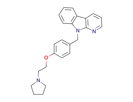 9-(4-(2-(pyrrolidin-1-yl)ethoxy)benzyl)-9H-pyrido[2,3-b]indole