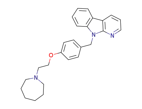 9-(4-(2-(azepan-1-yl)ethoxy)benzyl)-9H-pyrido[2,3-b]indole