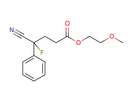 2-methoxyethyl 4-cyano-4-fluoro-4-phenylbutanoate