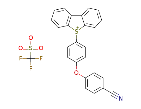 5-(4-(4-cyanophenoxy)phenyl)-5H-dibenzo[b,d]thiophen-5-ium trifluoromethanesulfonate