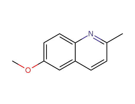 Molecular Structure of 1078-28-0 (6-Methoxyquinaldine)