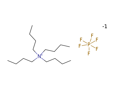 3109-63-5,Tetrabutylammonium hexafluorophosphate,1-Butanaminium, N,N,N-tributyl-, hexafluorophosphate(1-);1-Butanaminium, N,N,N-tributyl-, hexafluorophosphate(1-) (1:1);