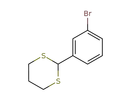 Molecular Structure of 50793-32-3 (1,3-Dithiane, 2-(3-bromophenyl)-)