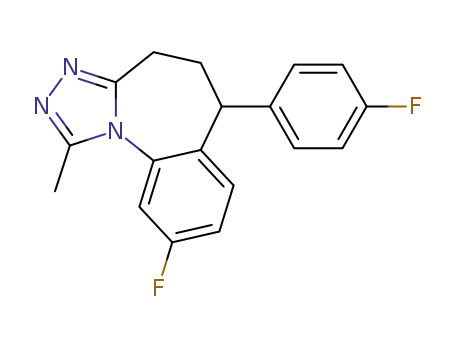 9-fluoro-6-(4-fluorophenyl)-1-methyl-5,6-dihydro-4H-s-triazolo<4,3-a>-1-benzazepine