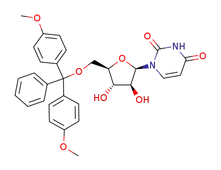 1-{(2R,3S,4S,5R)-5-[Bis-(4-methoxy-phenyl)-phenyl-methoxymethyl]-3,4-dihydroxy-tetrahydro-furan-2-yl}-1H-pyrimidine-2,4-dione