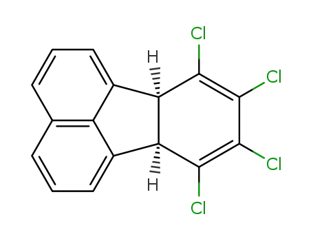 Molecular Structure of 72541-91-4 (Fluoranthene, 7,8,9,10-tetrachloro-6b,10a-dihydro-)