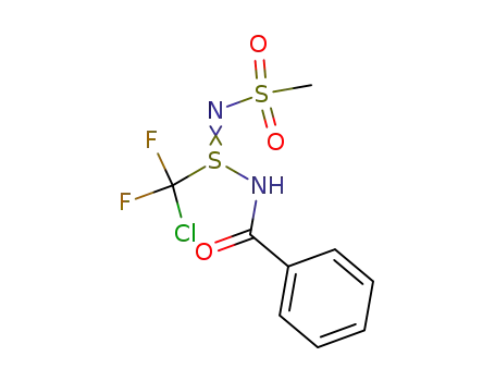 Molecular Structure of 78488-82-1 (Benzamide, N-[S-(chlorodifluoromethyl)-N-(methylsulfonyl)sulfinimidoyl]-)