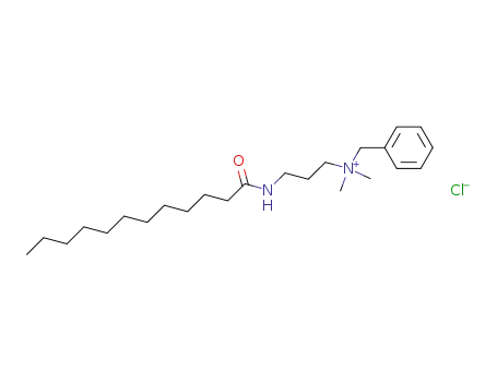 Molecular Structure of 52513-11-8 (benzyldimethyl[3-[(1-oxododecyl)amino]propyl]ammonium chloride)